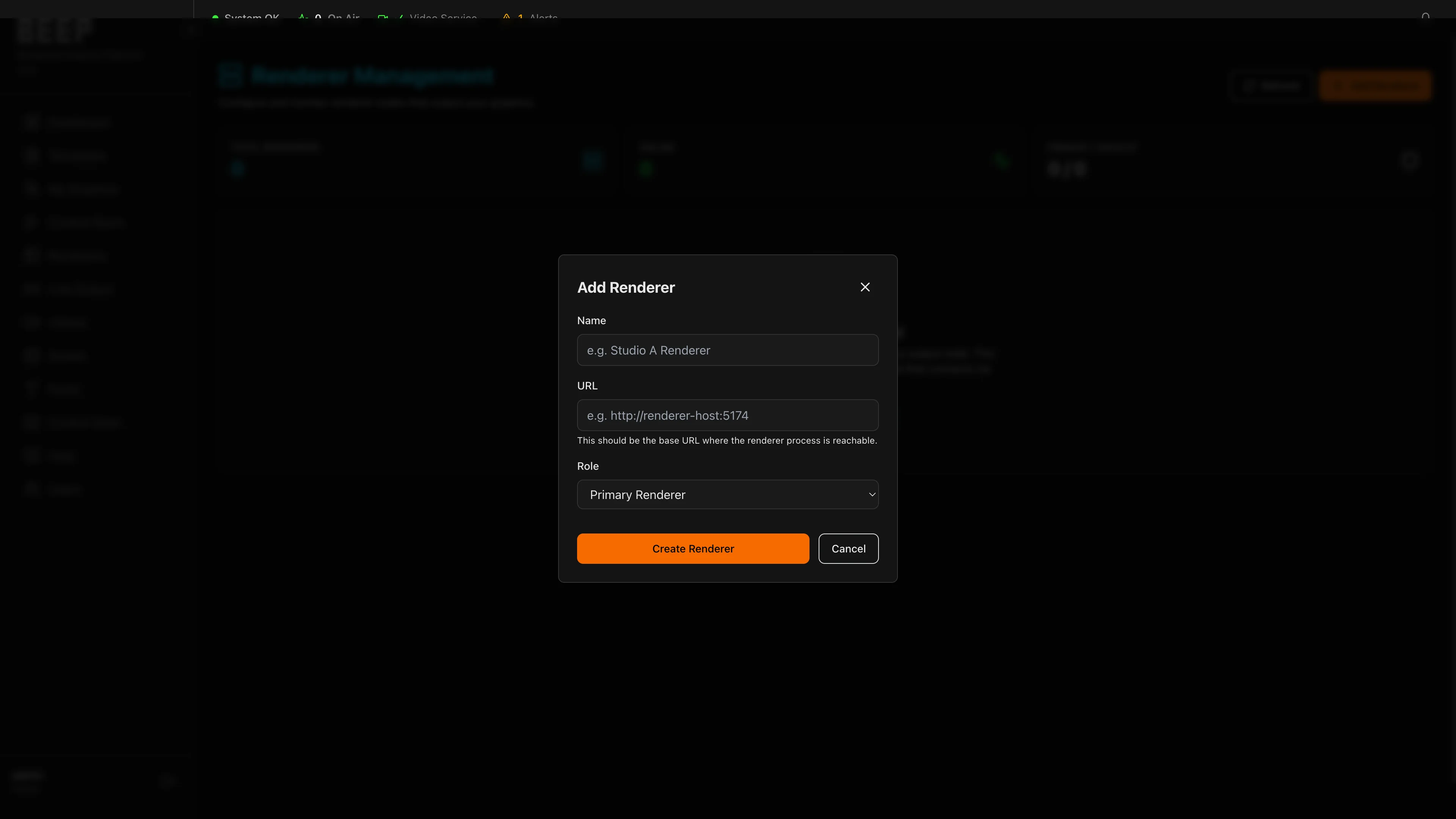 Renderer Management